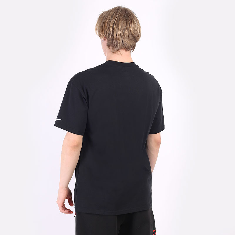 мужская черная футболка Nike Force Swoosh Tee DN2974-010 - цена, описание, фото 6